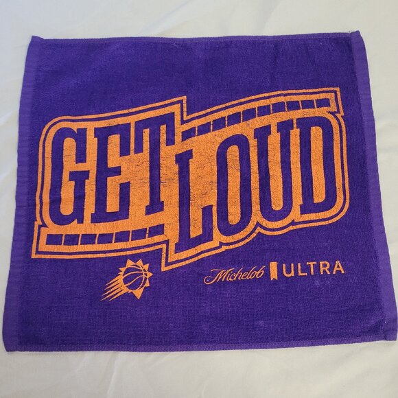 Phoenix Suns ' Get Loud ' Rally Rag by Michelob Ultra 2022 Playoffs 16'x 14'' - Picture 1 of 4